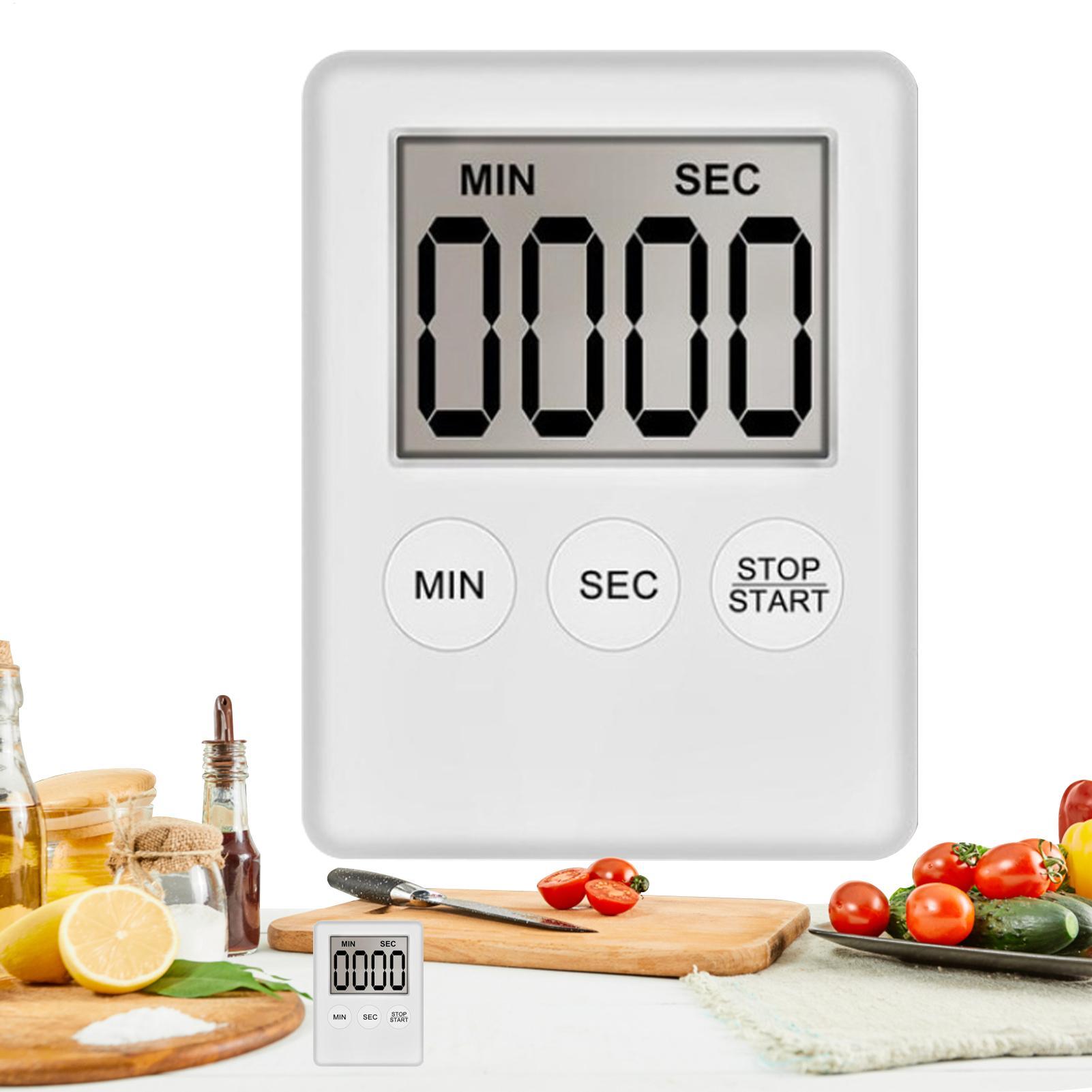 Baking Kitchen Hourly - 1pc 磁気キッチンタイマーデジタル調理ベーキング LED ディスプレイカウントダウンアップアラームカウントダウンアラームマグネット時計キッチン用品