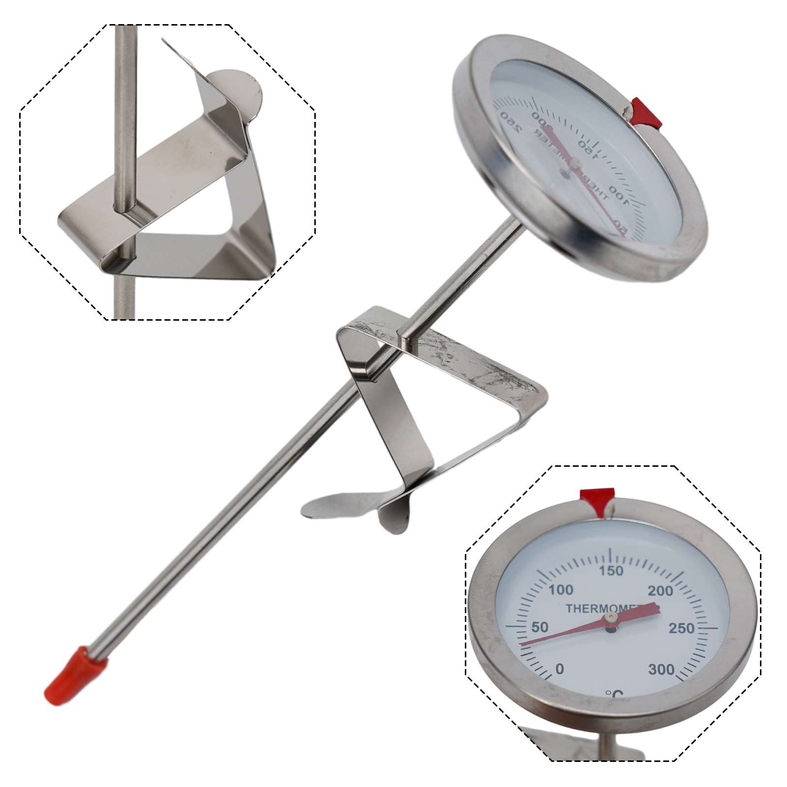 Kitchen Equipment For Baking - ステンレス鋼プローブ温度計キッチンツール調理温度計0〜300 ℃ ミルク コーヒー 食品 肉