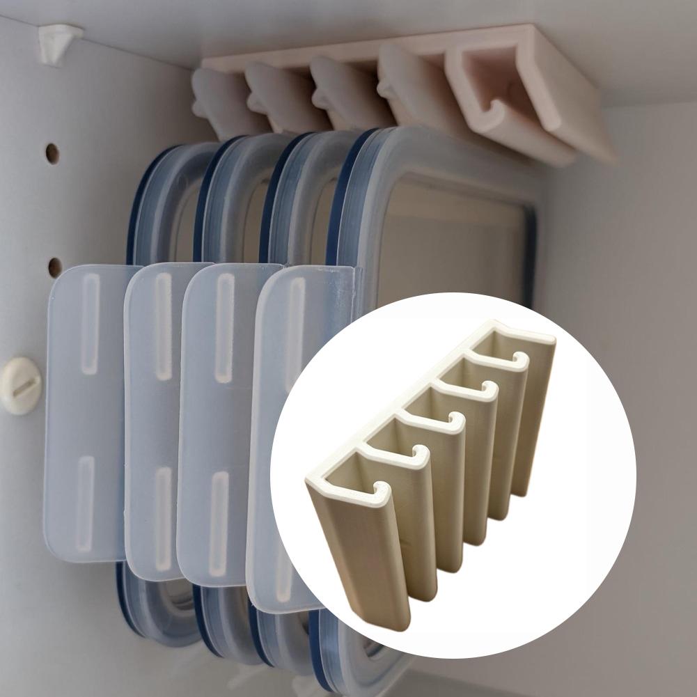 Kitchen Cabinet Baking Organizer - キャビネット下用食品容器蓋オーガナイザー（365個以上の食品保存容器蓋用）、キッチンガジェット食品保存/ベーキング容器蓋ホルダー