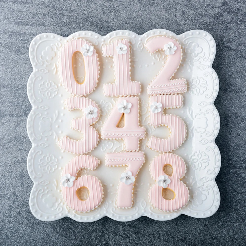 Kitchen Equipment For Baking - 大きな数字のクッキーカッター、ビスケット型、キッチンベーキング、ペストリー、製菓道具、DIYツール