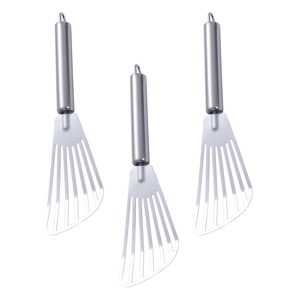 Kitchen Equipment For Baking - 3 個ステンレス鋼スパチュラステーキフライ魚用スロット付きターナーキッチンツールベーキングガジェット調理器具耐熱