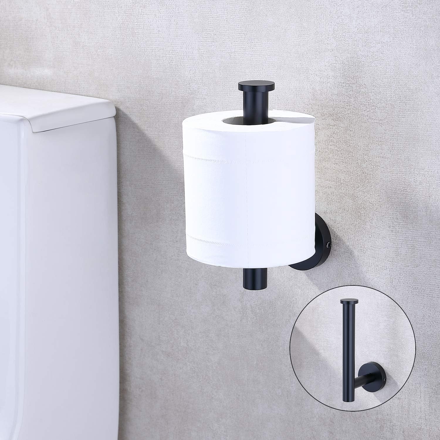 Kitchen Baking Paper Holder - ステンレス製トイレットペーパーロールホルダー、丸型TPハンガー、スタイリッシュなトイレットペーパーホルダー壁掛け式、バスルーム、キッチン、洗面所用