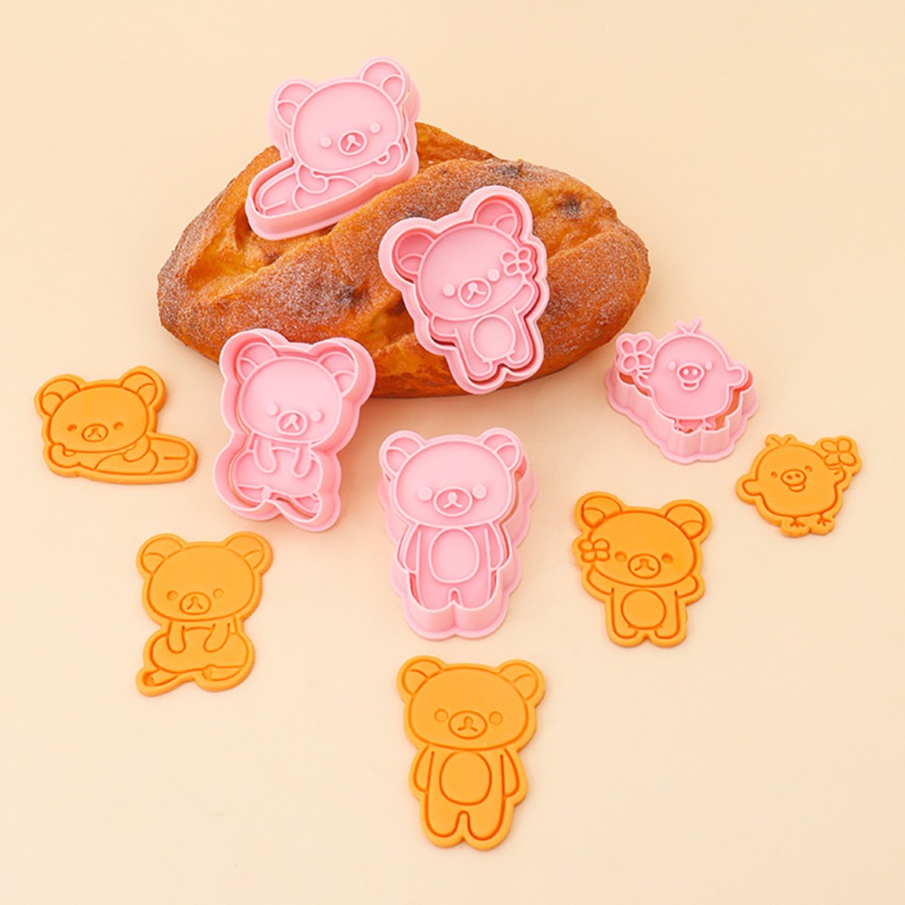 Kitchen Equipment For Baking - クッキーカッター漫画のクマのビスケット型スタンプキッチンベーキングペストリーベーキング用品デザートベーキング用品