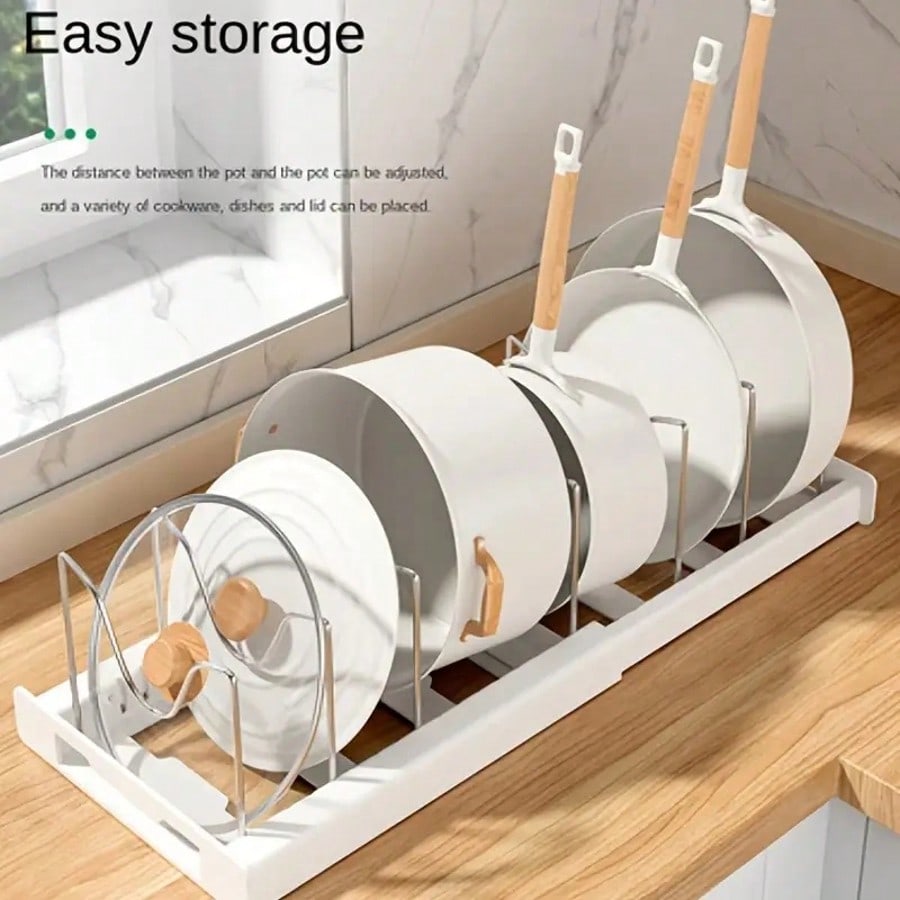調整可能な仕切り収納ラック、拡張可能なキッチンキャビネットオ - Kitchen Cabinet Baking Organizer のレビューと価格