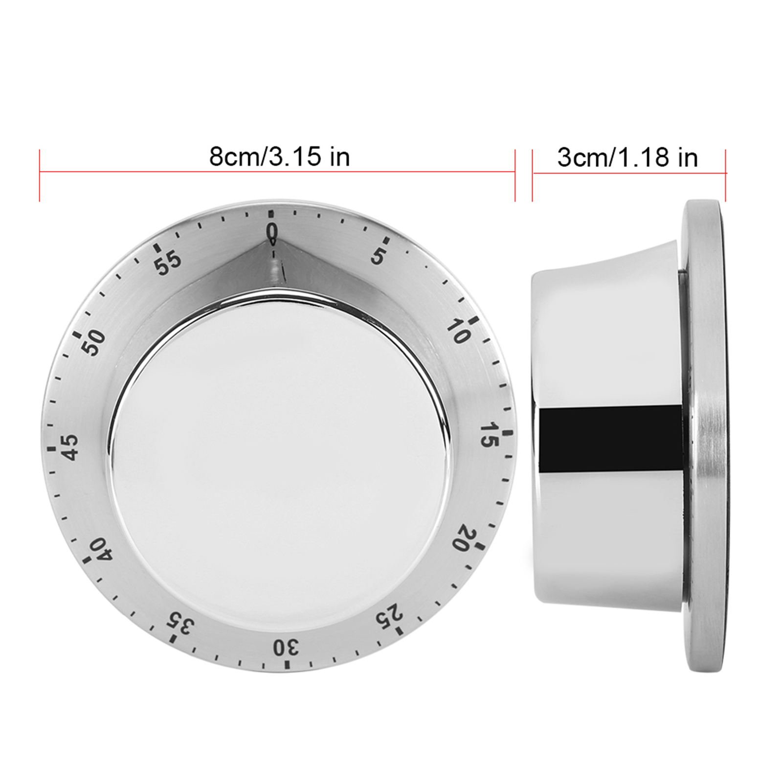 1PC 手動機械式キッチンタイマー、磁気ベース付き、調理、ベ - Baking Kitchen Hourly のレビューと価格