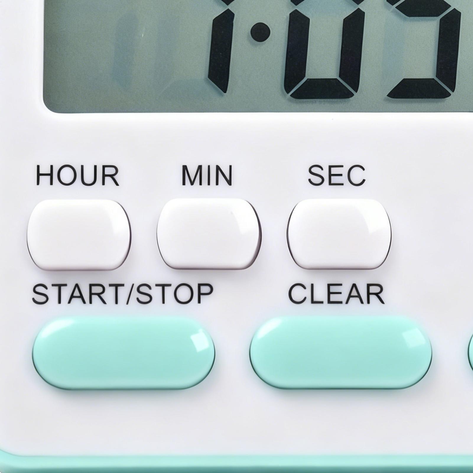 新しいデジタルキッチンタイマー、大型ディスプレイ付き、24時 - Baking Kitchen Hourly のレビューと価格