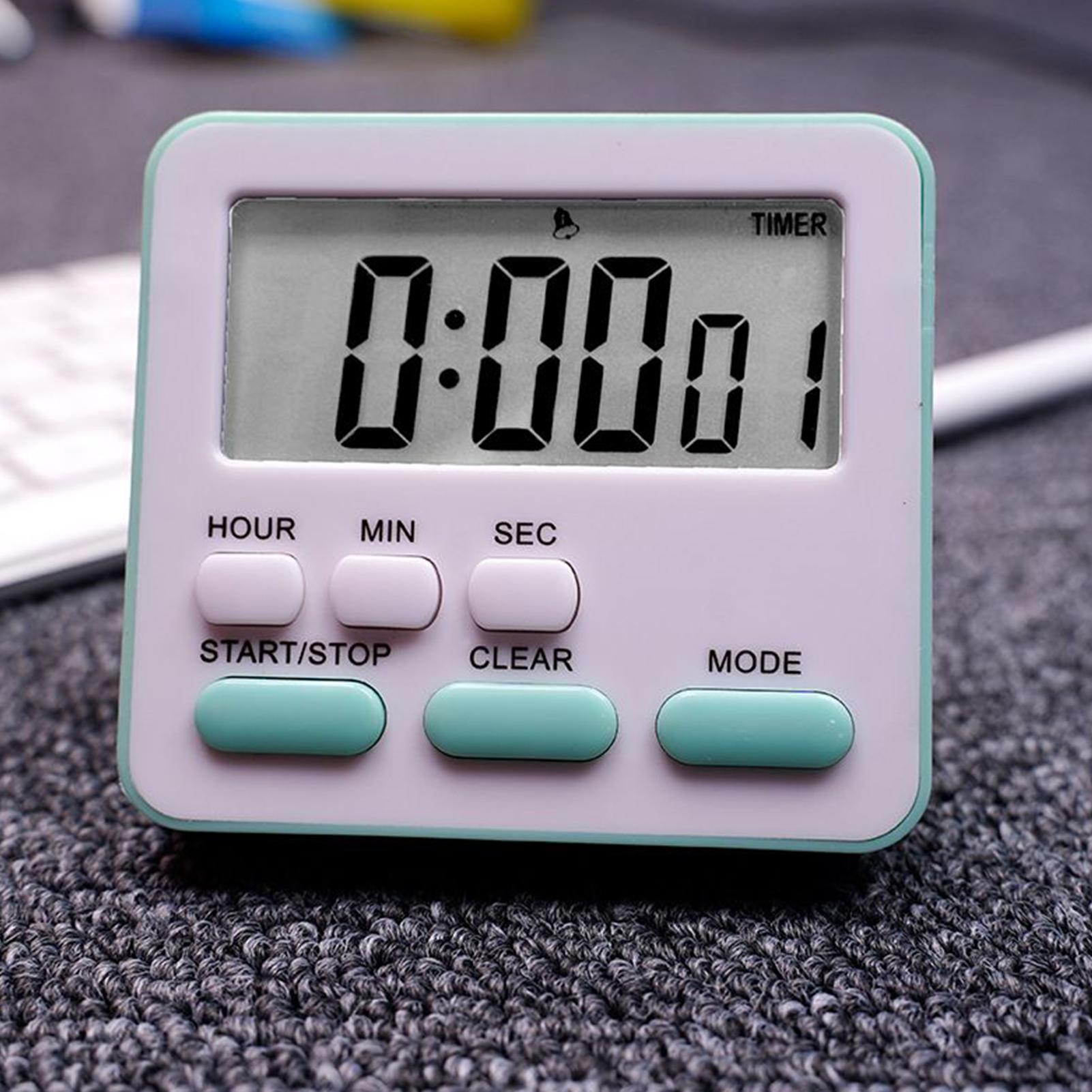 新しいデジタルキッチンタイマー、大型ディスプレイ付き、24時 - Baking Kitchen Hourly のレビューと価格