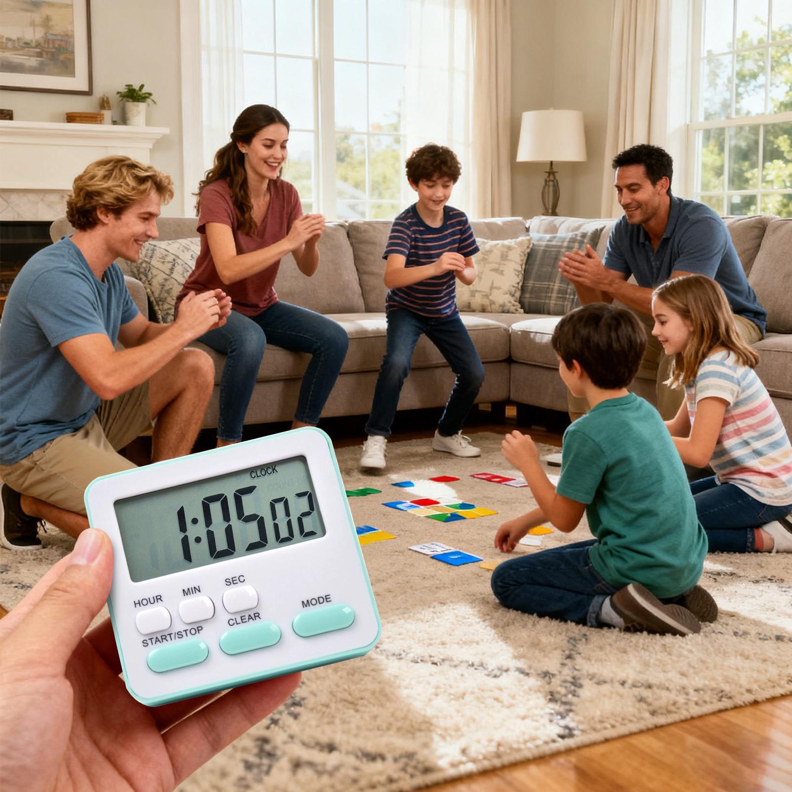 新しいデジタルキッチンタイマー、大型ディスプレイ付き、24時 - Baking Kitchen Hourly のレビューと価格