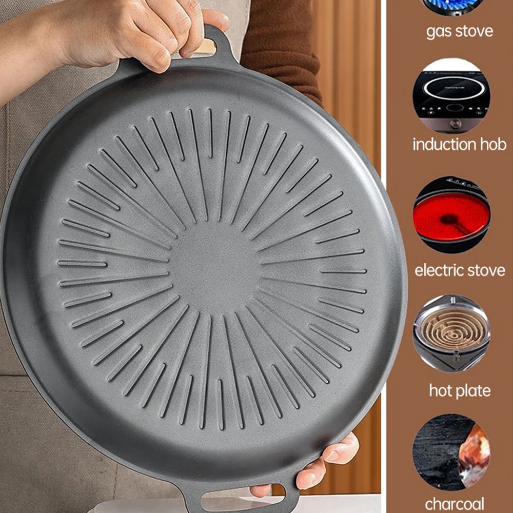 34 センチメートル屋外バーベキューグリルパンノンスティック - Kitchen Baking Tray のレビューと価格
