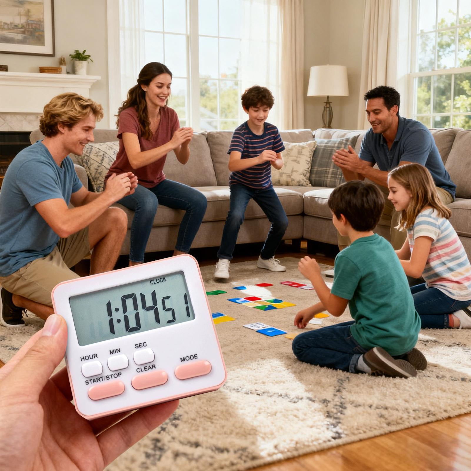 キッチンタイマー 小型デジタル時計 24時間アラーム機能タイ - Baking Kitchen Hourly のレビューと価格