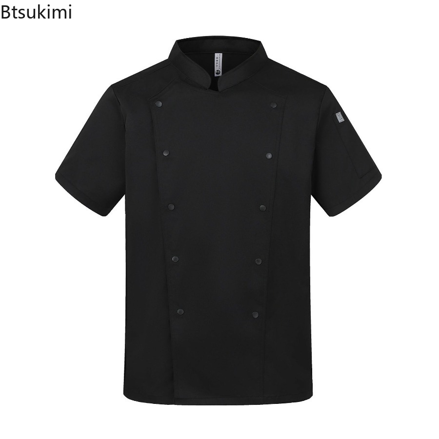 夏用通気性半袖シェフコート 軽量キッチン作業服 ホテルカフェ - Kitchen Baker のレビューと価格