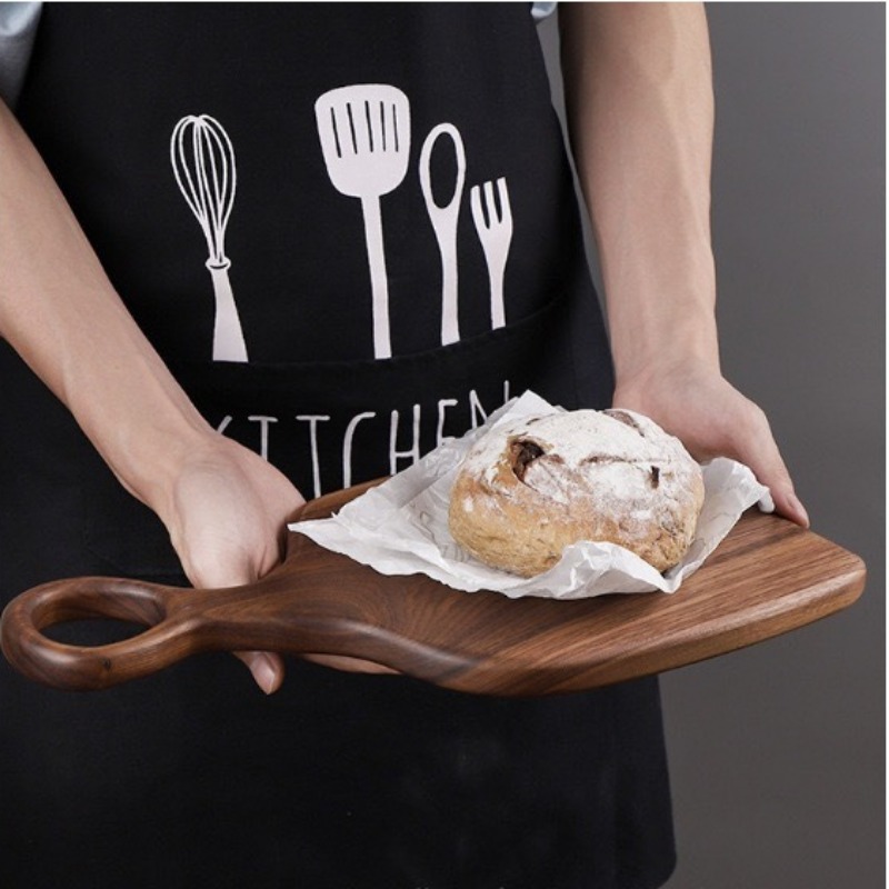 ブラックウォールナット固体まな板木製トレイピザボードまな板キ - Kitchen Baking Tray のレビューと価格