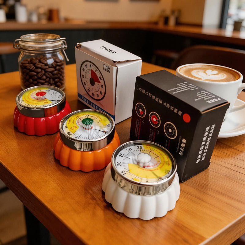 ミニ磁気ステンレススチールキッチンタイマー、60分機械式カウ - Baking Kitchen Hourly のレビューと価格