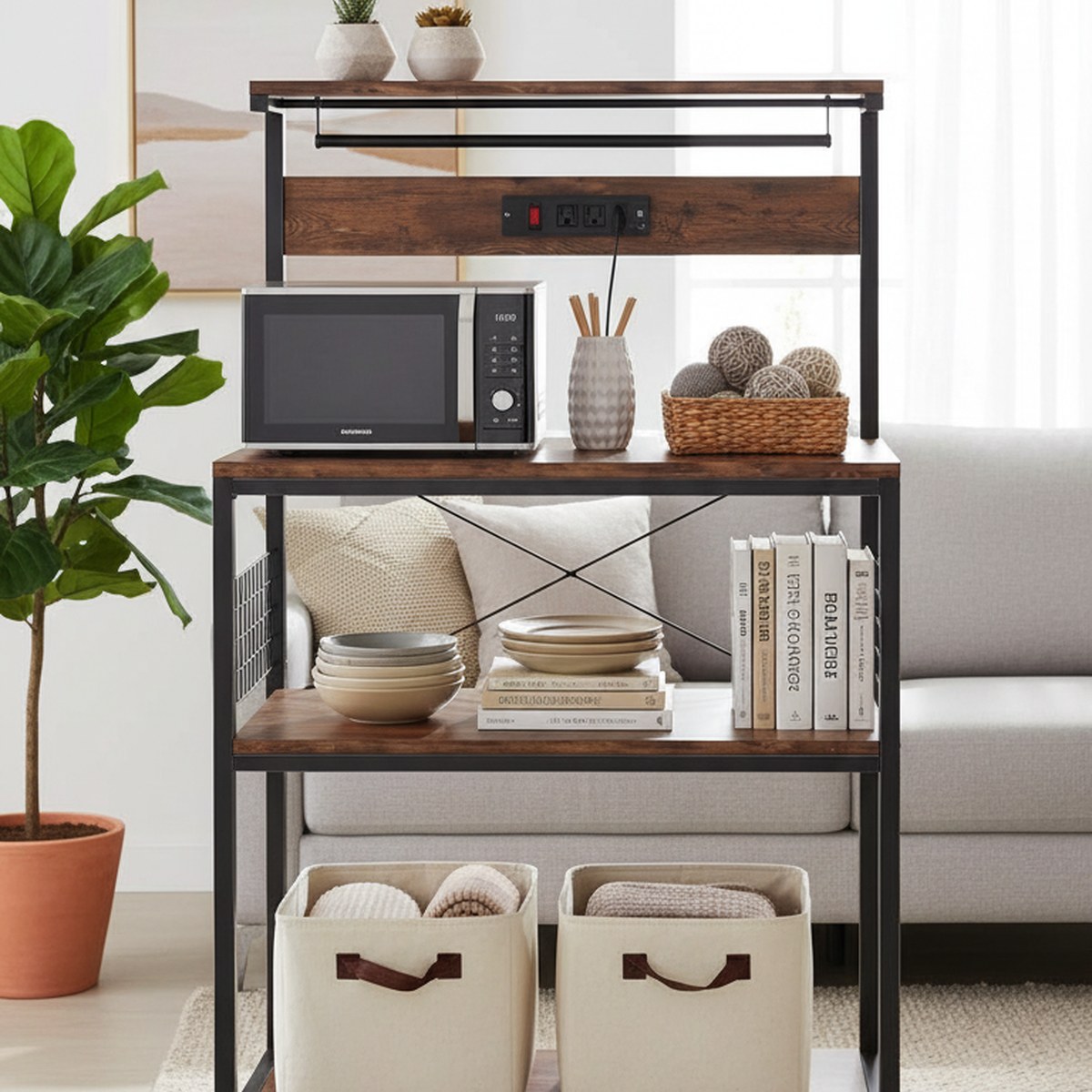 31.5インチ キッチンベーカーズラック 電源コンセント付き - Kitchen Baker のレビューと価格