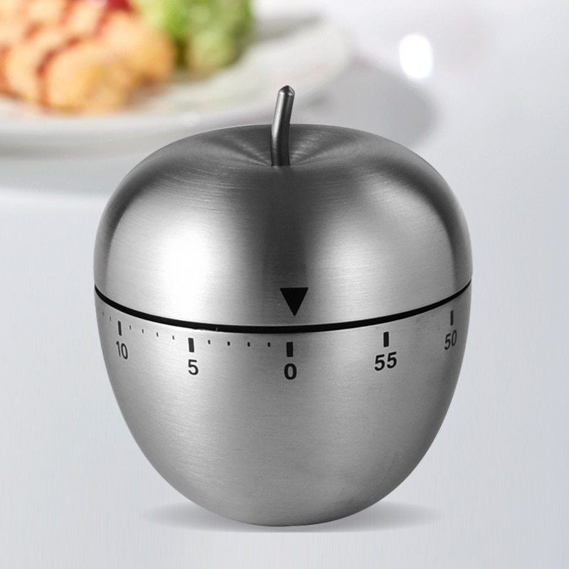 かわいい卵型の機械式キッチンタイマー、電池不要のステンレス製 - Baking Kitchen Hourly のレビューと価格