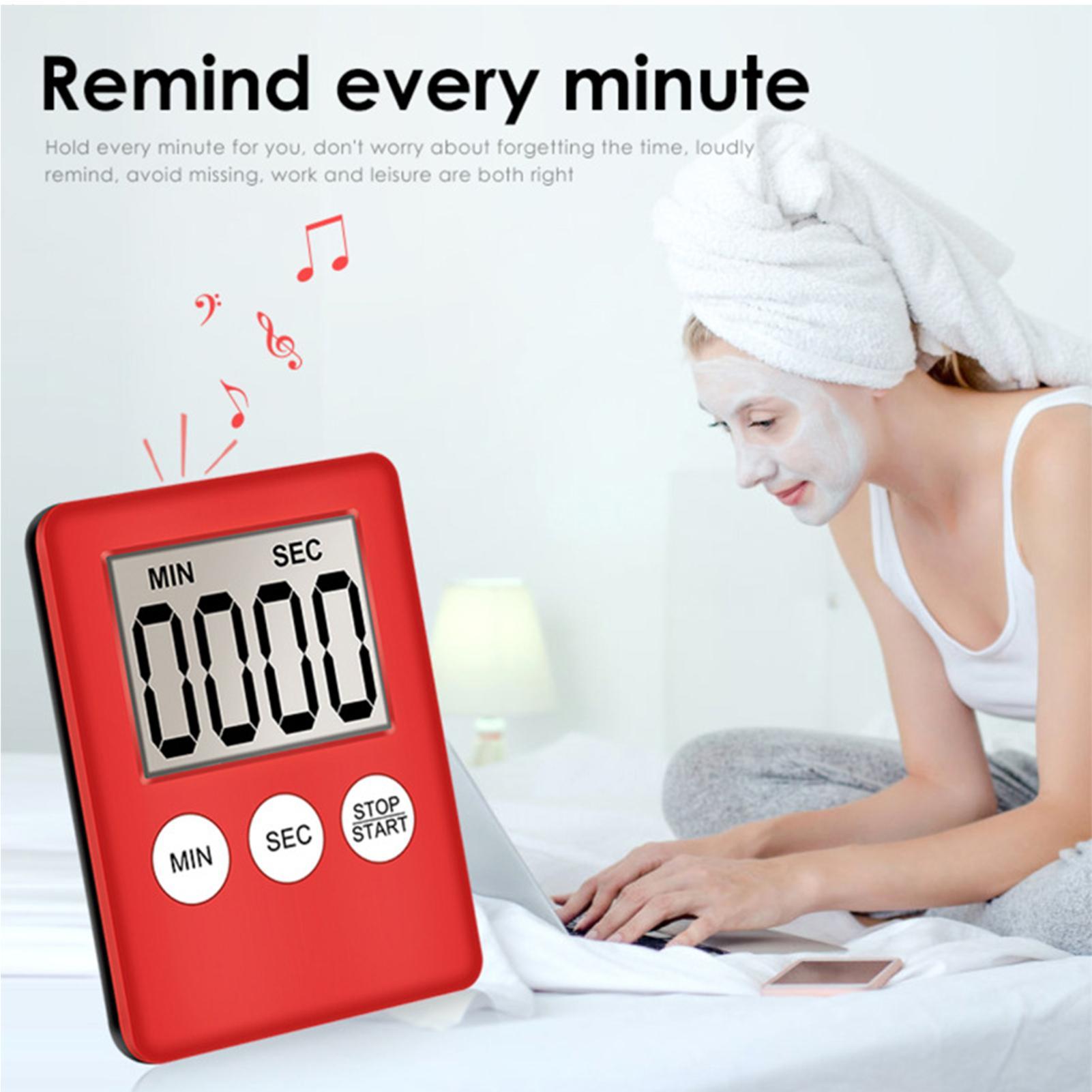 磁気キッチンタイマーデジタルクッキングベーキングLCDカウン - Baking Kitchen Hourly のレビューと価格
