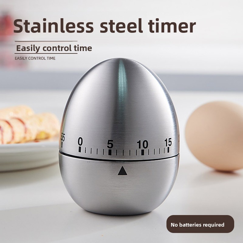 クリエイティブな卵型の機械式タイマー 60 分間の大音量アラ - Baking Kitchen Hourly のレビューと価格