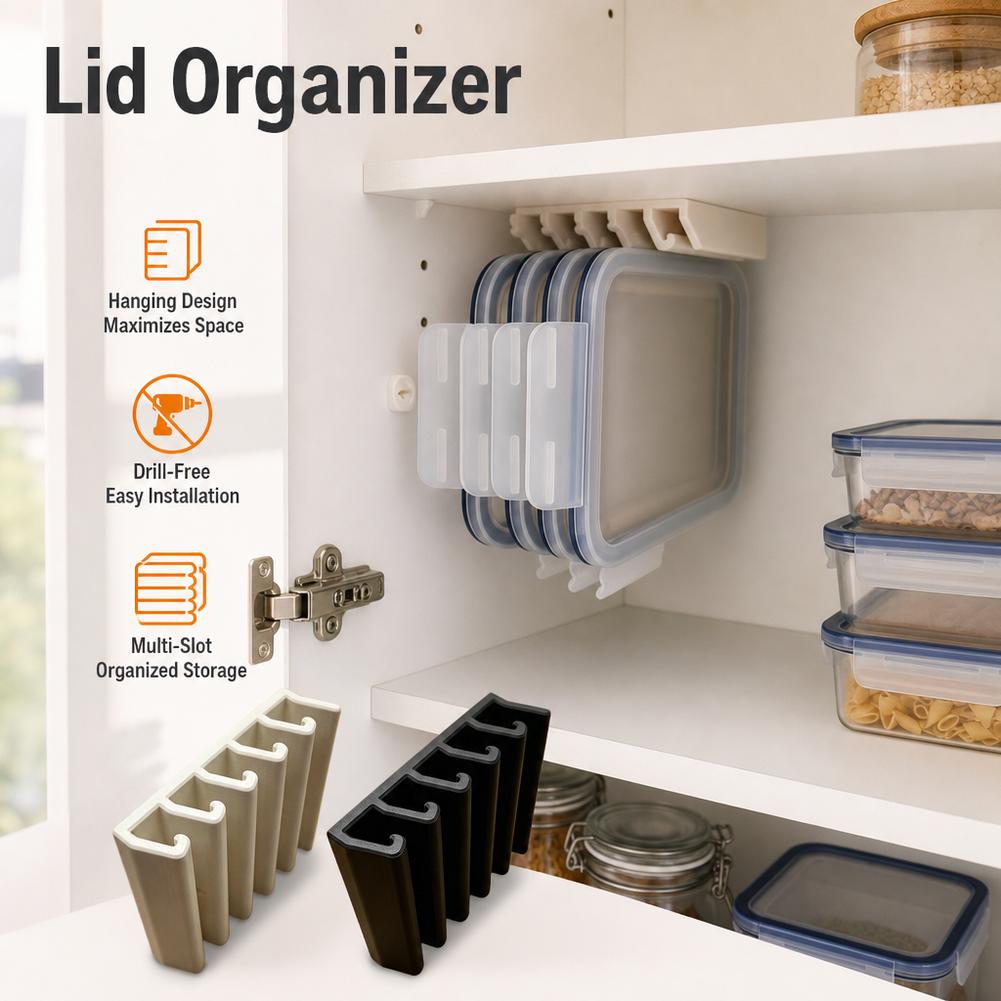 キャビネット下用食品容器蓋オーガナイザー（365個以上の食品 - Kitchen Cabinet Baking Organizer のレビューと価格