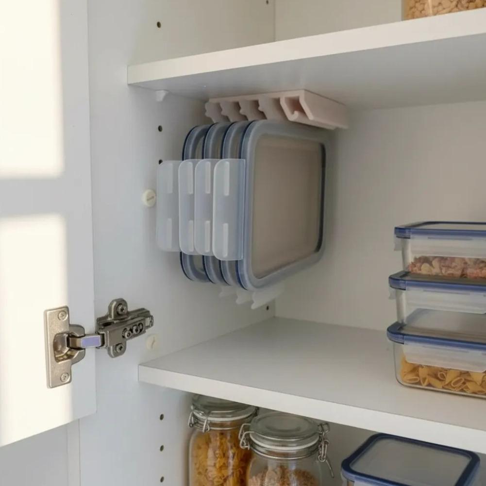 キャビネット下用食品容器蓋オーガナイザー（365個以上の食品 - Kitchen Cabinet Baking Organizer のレビューと価格