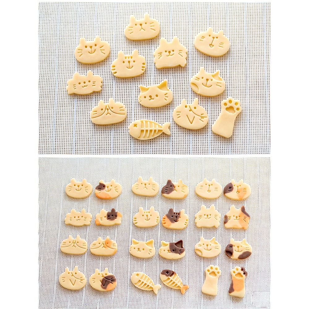 かわいい子猫DIYスタンプクッキーカッター焼き型ベーキングア - Kitchen Equipment For Baking のレビューと価格
