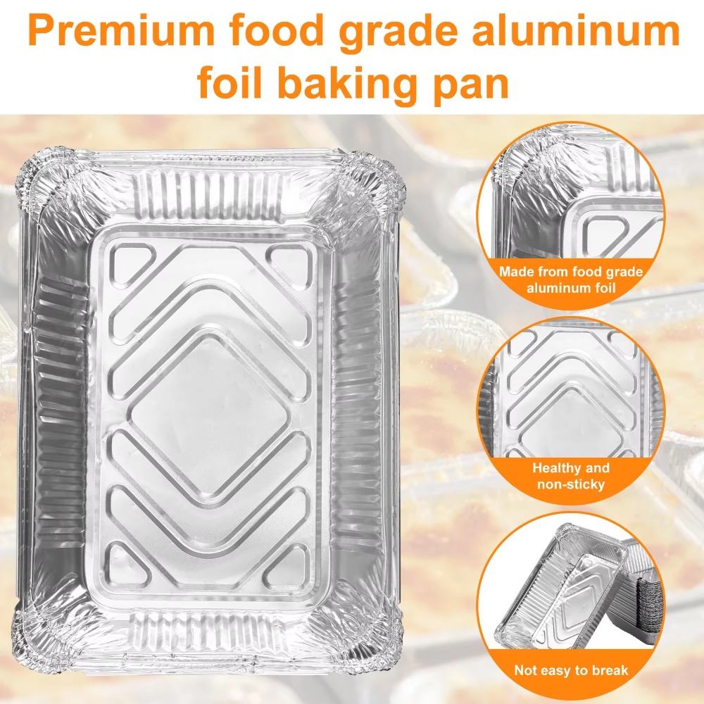 10個入り 新品 蓋付き アルミホイルトレイ 正方形 ノンス - Kitchen Baking Tray のレビューと価格
