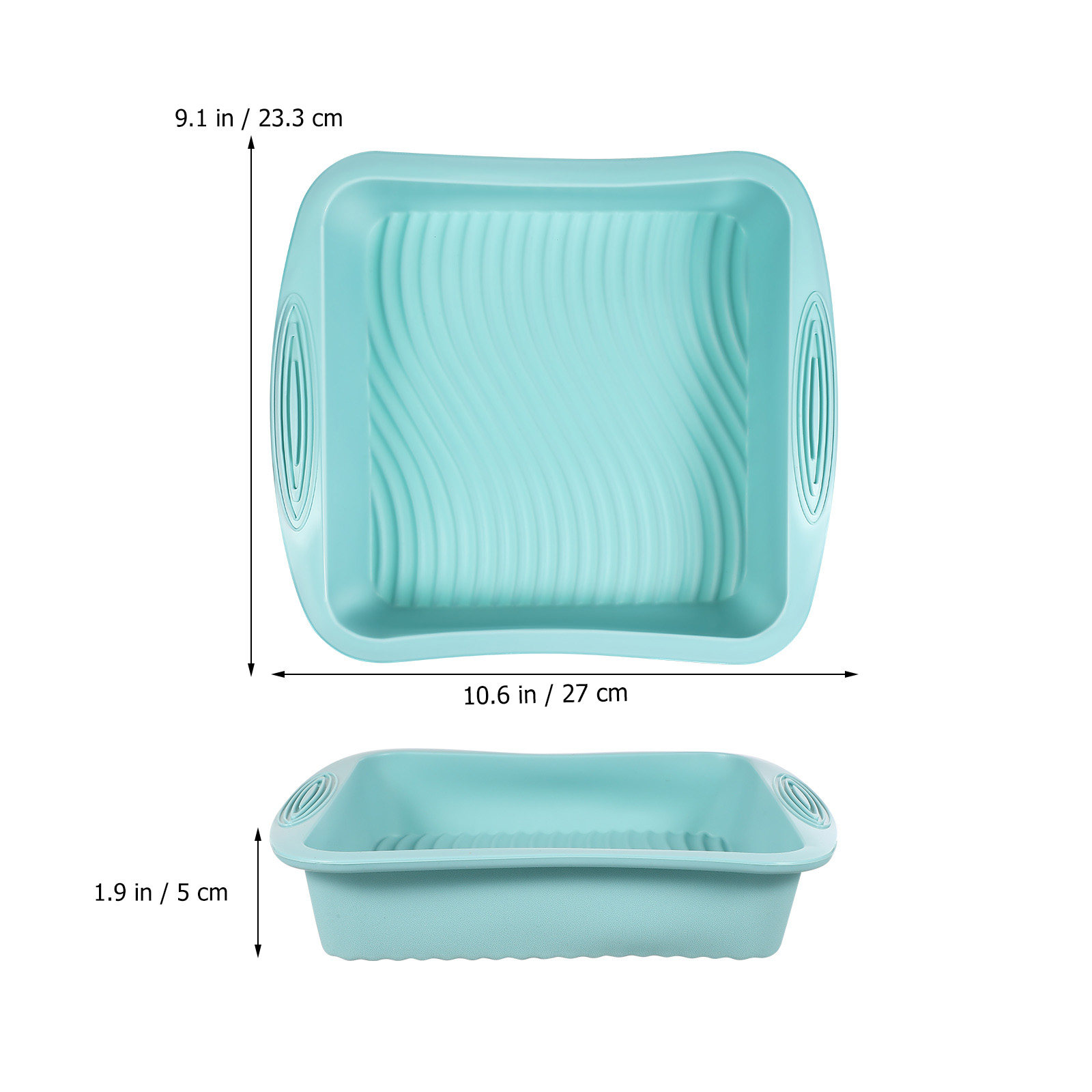 シリコン製ベーキングトレー、正方形ケーキ型、ノンスティック、 - Kitchen Baking Tray のレビューと価格