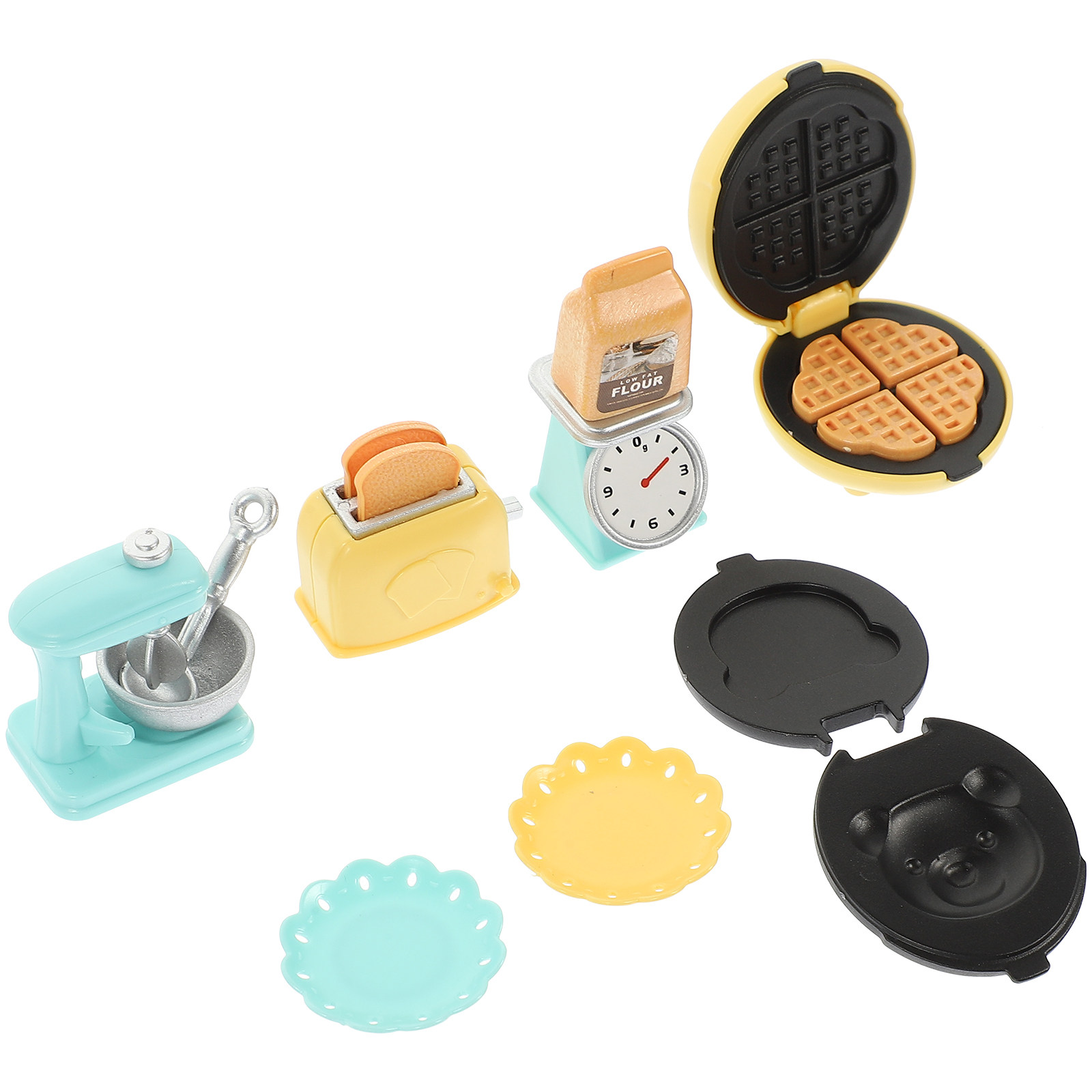 1セット：本物そっくりのミニチュアキッチン家電、ミニチュアの - Baking Kitchen Layout のレビューと価格