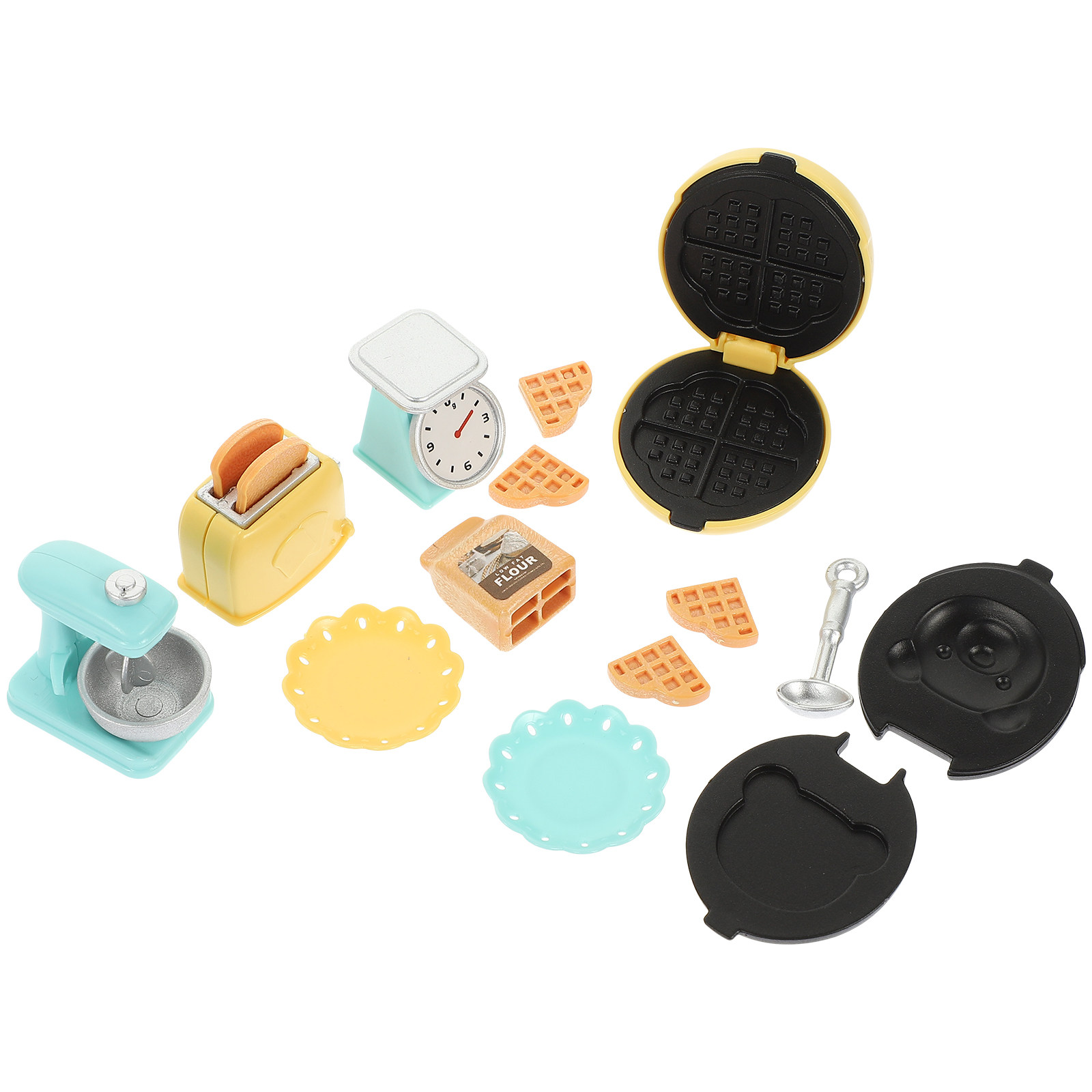 1セット：本物そっくりのミニチュアキッチン家電、ミニチュアの - Baking Kitchen Layout のレビューと価格