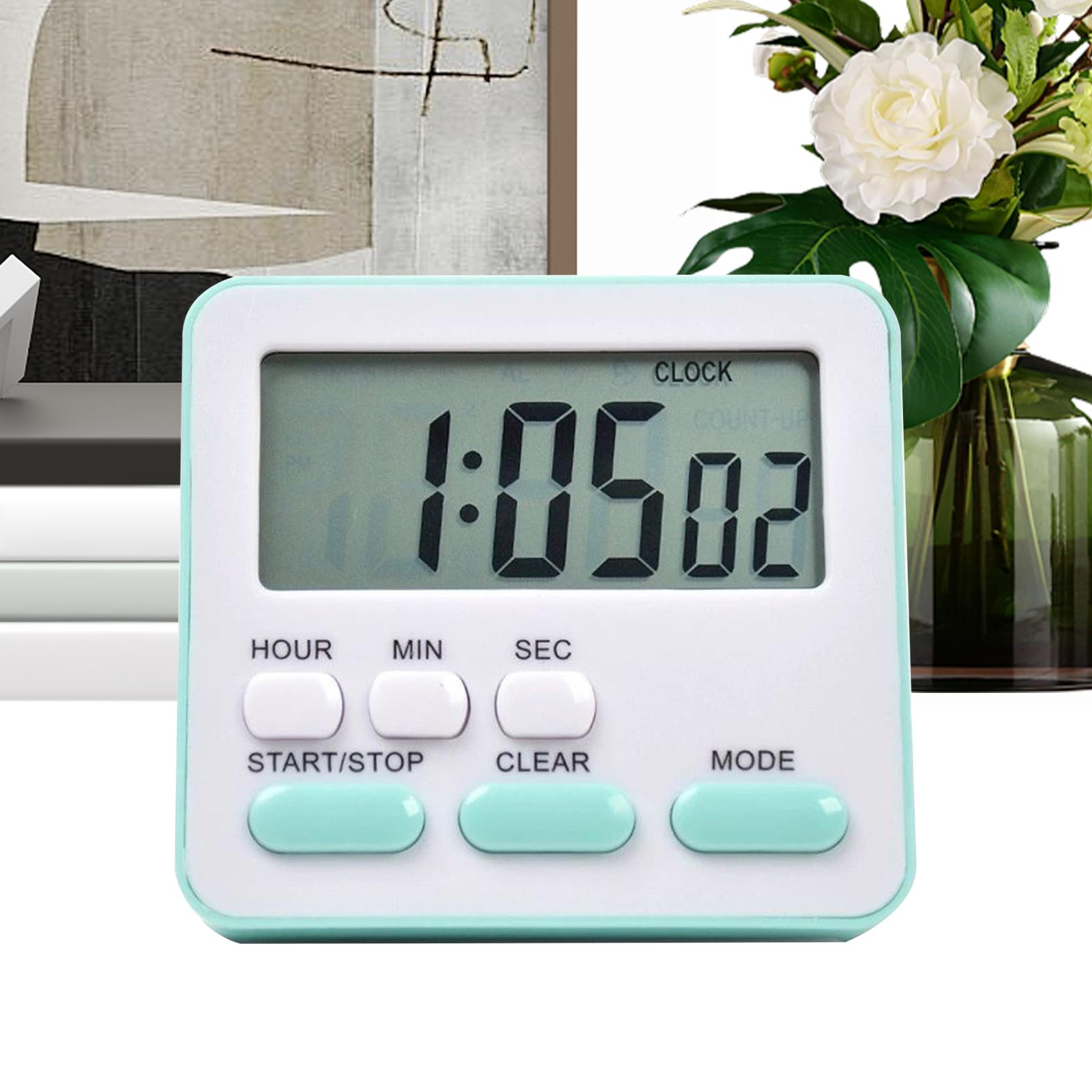 キッチンタイマー 小型デジタル時計 24時間アラーム機能付き - Baking Kitchen Hourly のレビューと価格