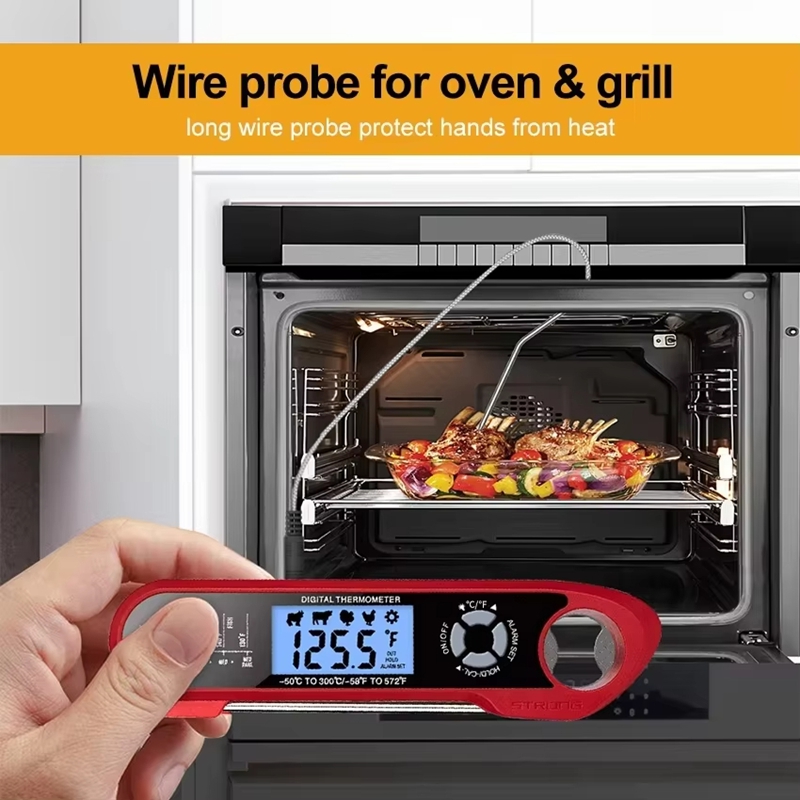 肉用温度計デュアルプローブデジタルキッチン調理用温度計肉食品 - Kitchen Equipment For Baking のレビューと価格