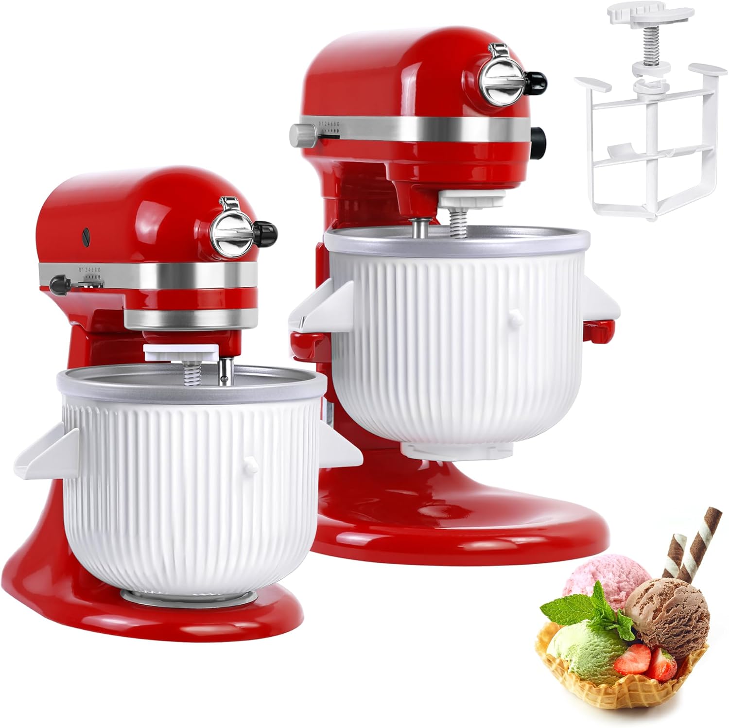 キッチンエイド スタンドミキサー用アイスクリームメーカーアタ - Kitchenaid Baking Set のレビューと価格