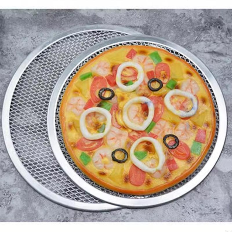 丸いアルミニウムピザスクリーン、生地の取り扱い、オーブン調理 - Kitchen Baking Center のレビューと価格