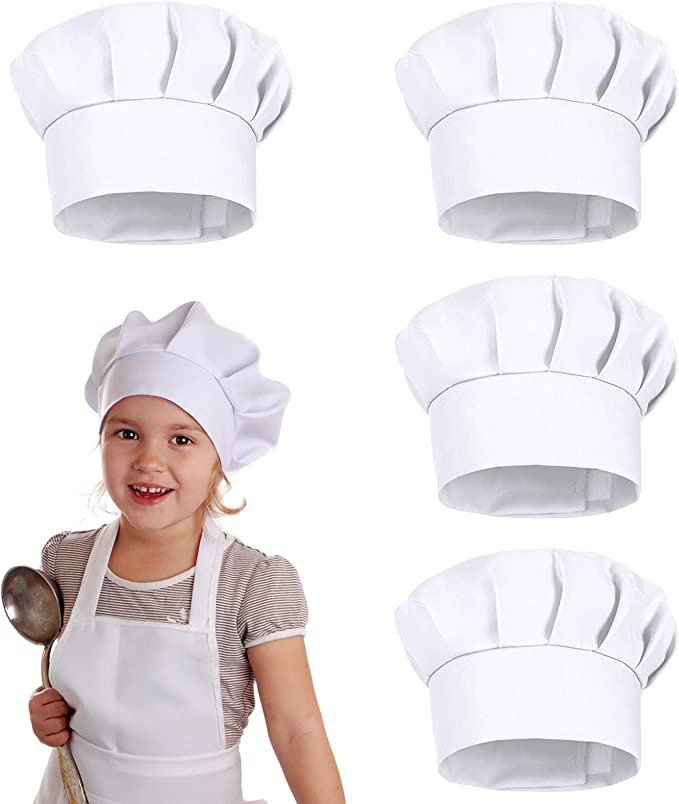 4個入り ホワイトパーティーキャップハット コスチューム キ - Kitchen Baker のレビューと価格