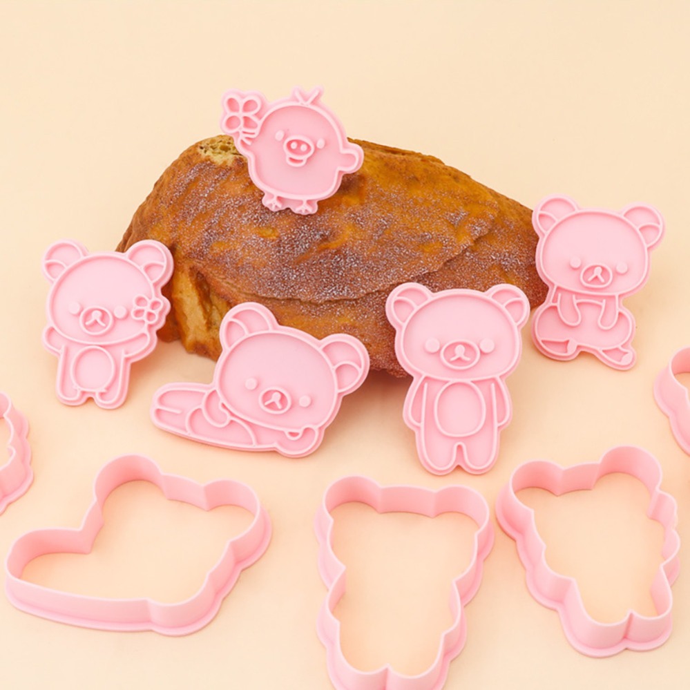 クッキーカッター漫画のクマのビスケット型スタンプキッチンベー - Kitchen Equipment For Baking のレビューと価格